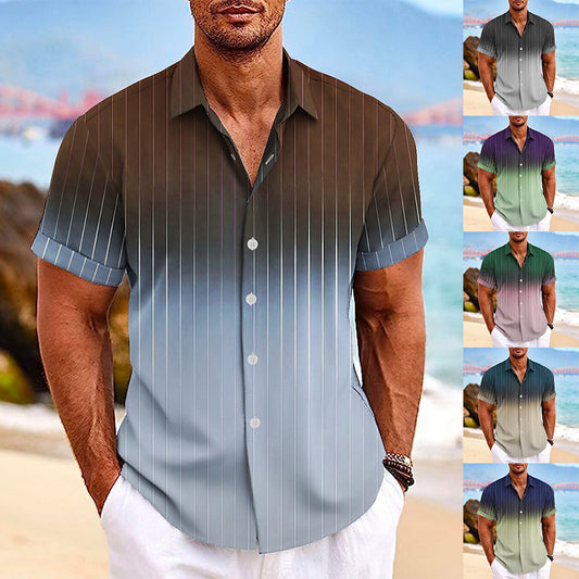 Men's Summer Gradient Shirt 