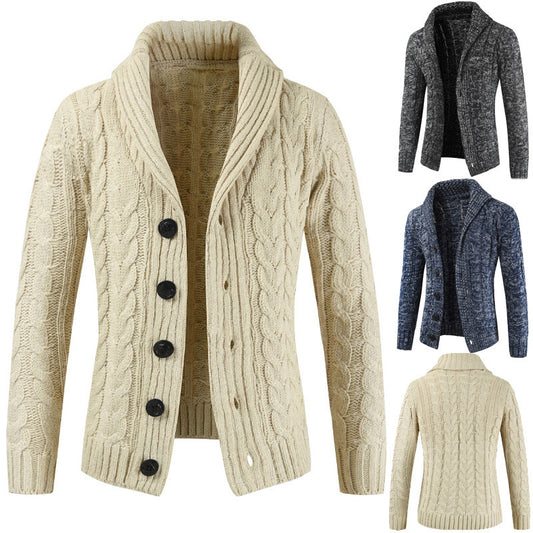 mens Loose Knit Jacket