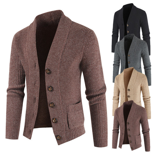 Men's Long Sleeved Cardigan