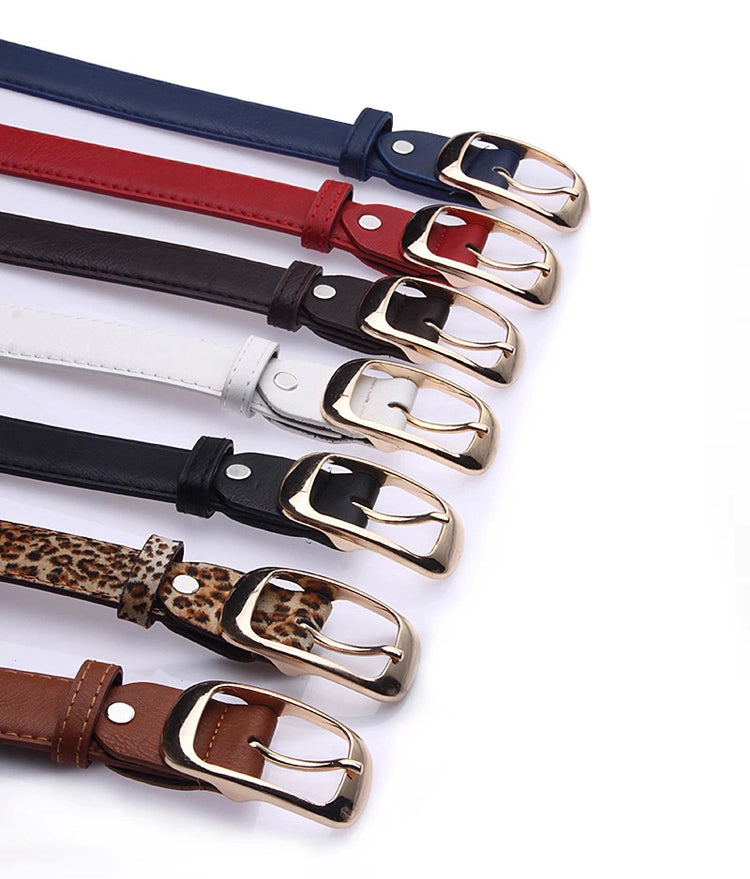 Women's leather belt