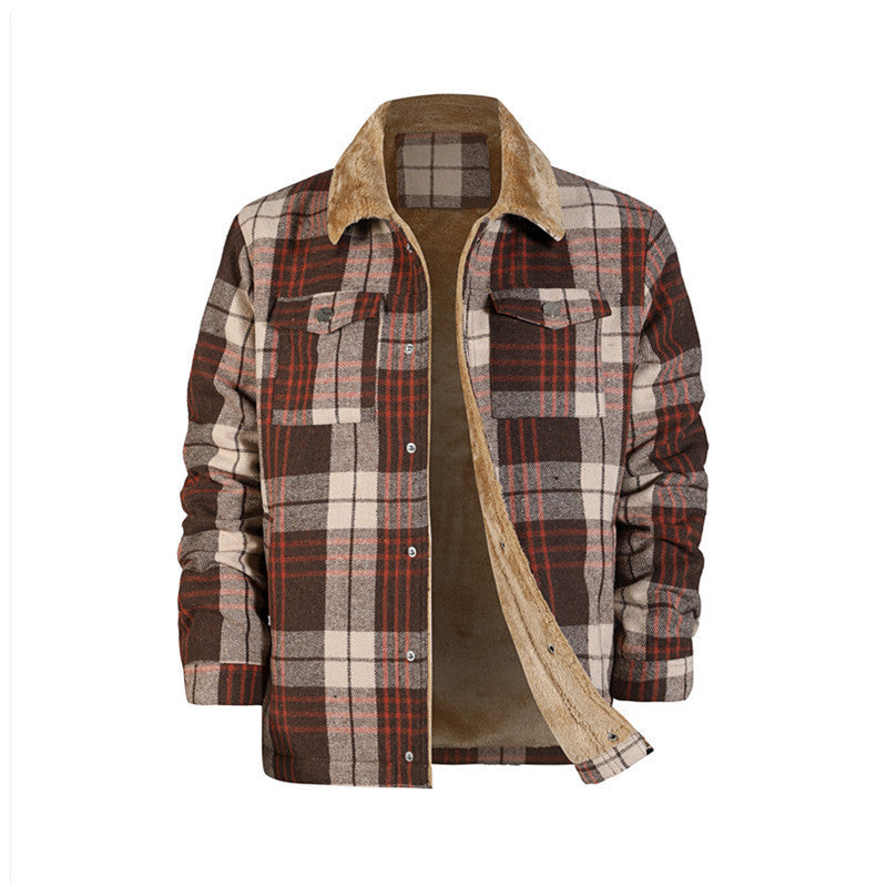 Men's Plaid Coat