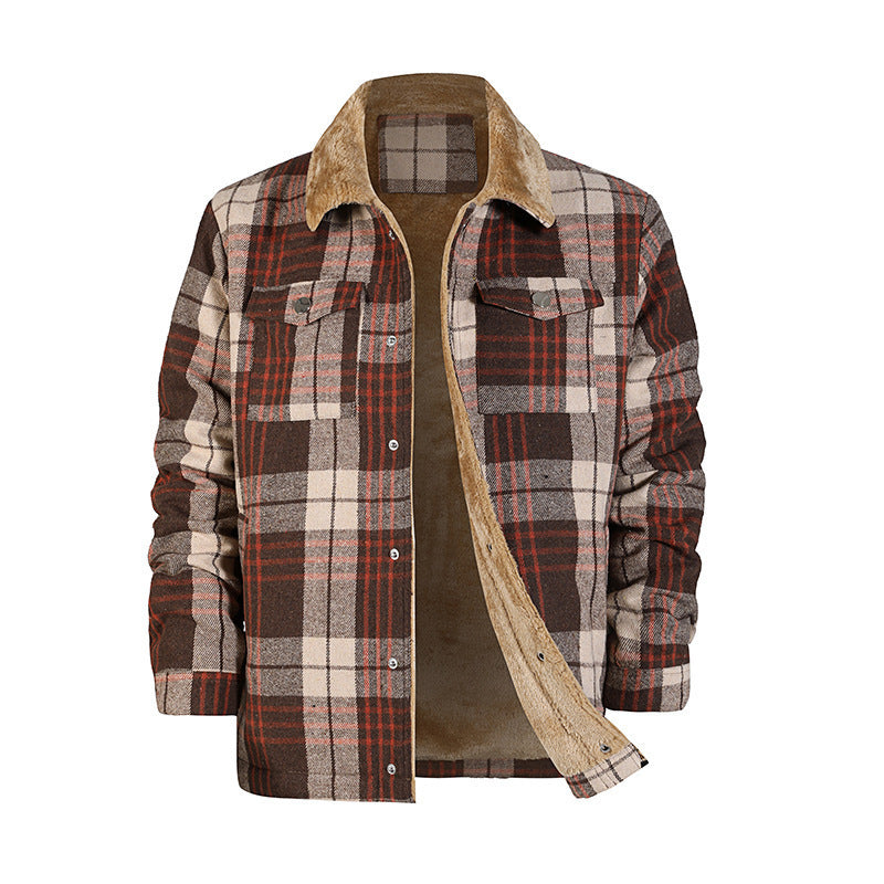 Men's Plaid Coat