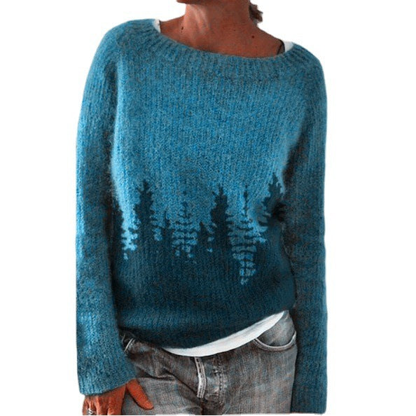 Women's Loose Multicolor Sweater