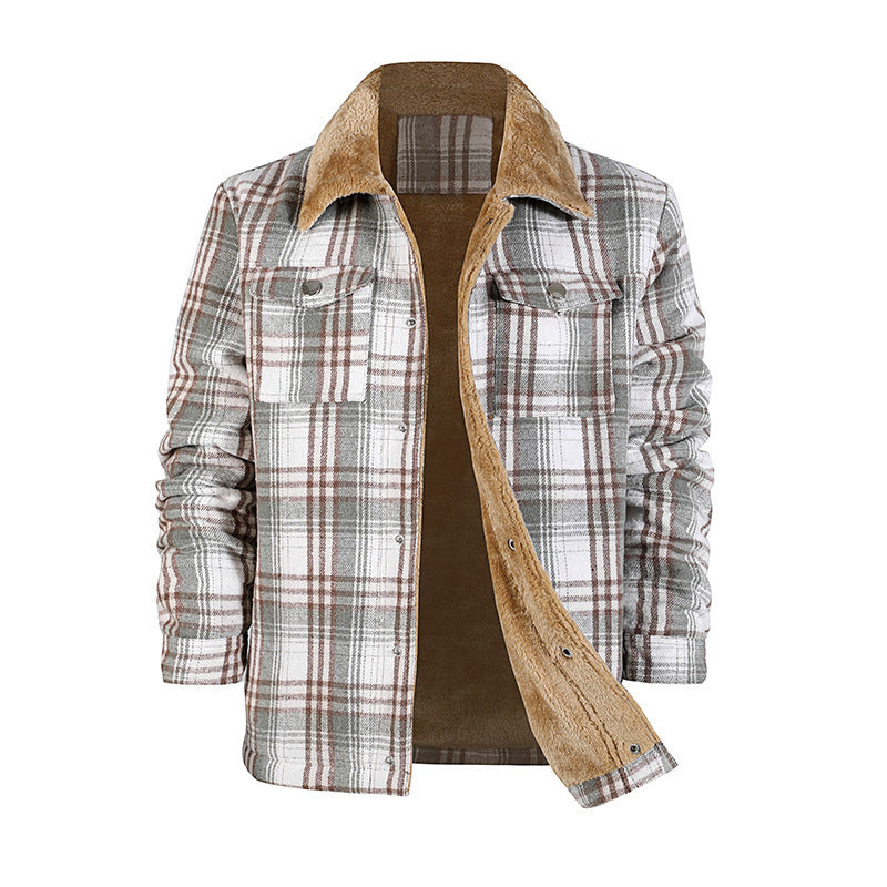 Men's Plaid Coat