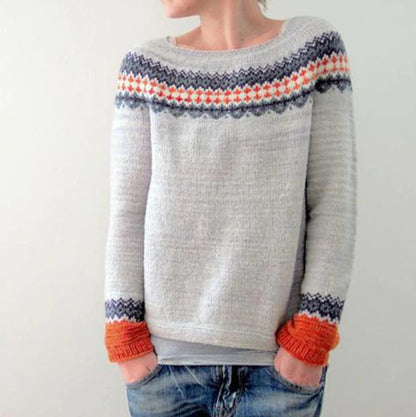 Women's Loose Multicolor Sweater