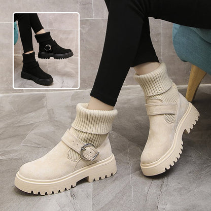 Women's Belt Buckle Boots