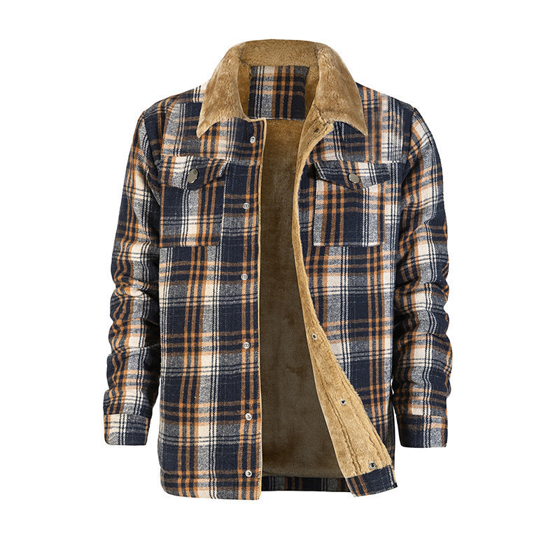 Men's Plaid Coat