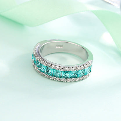 Emerald Zircon Ring