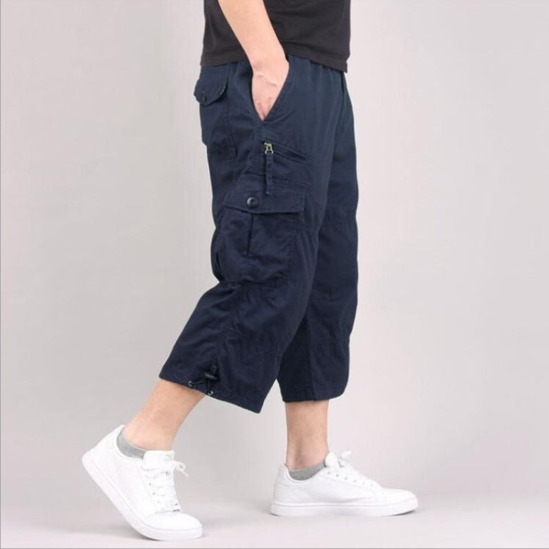 Men's Wide Cropped Pants