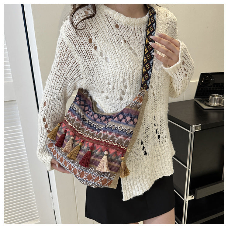 Ethnic Style Cross Body Bag