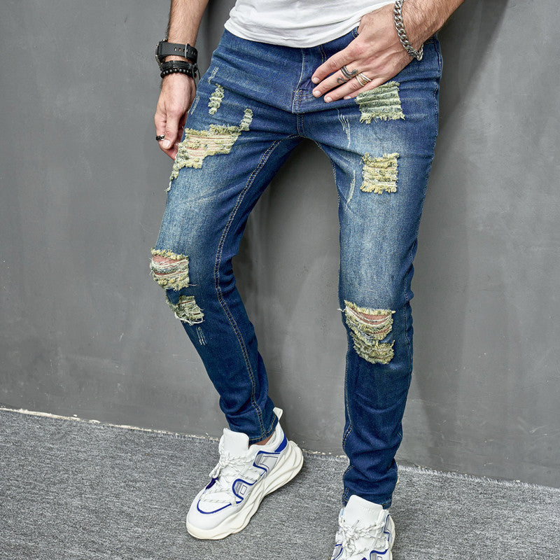 Men's Elastic Jeans