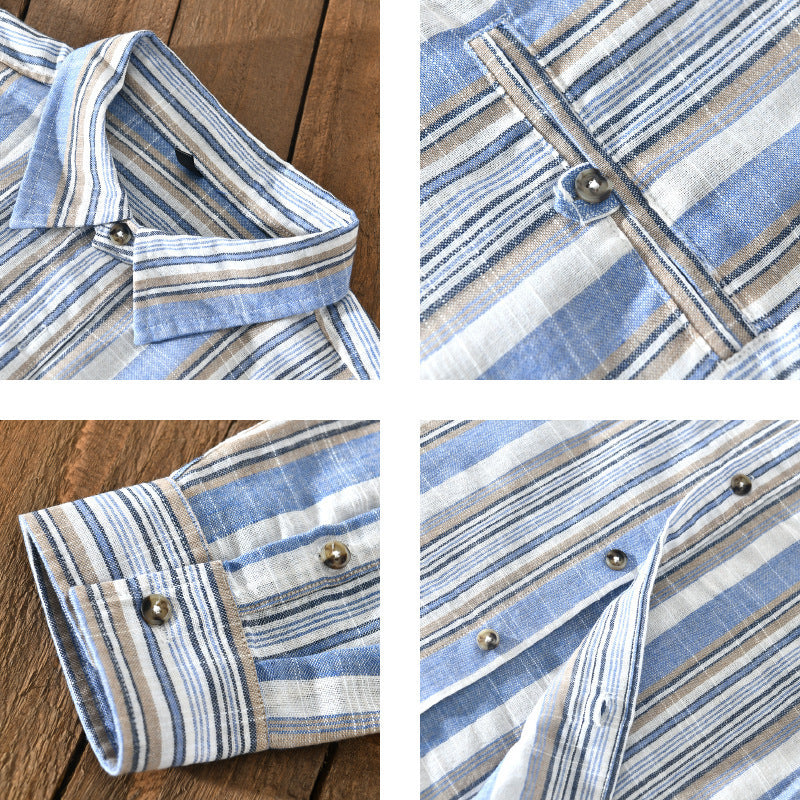 Men's Cotton & Linen Shirt