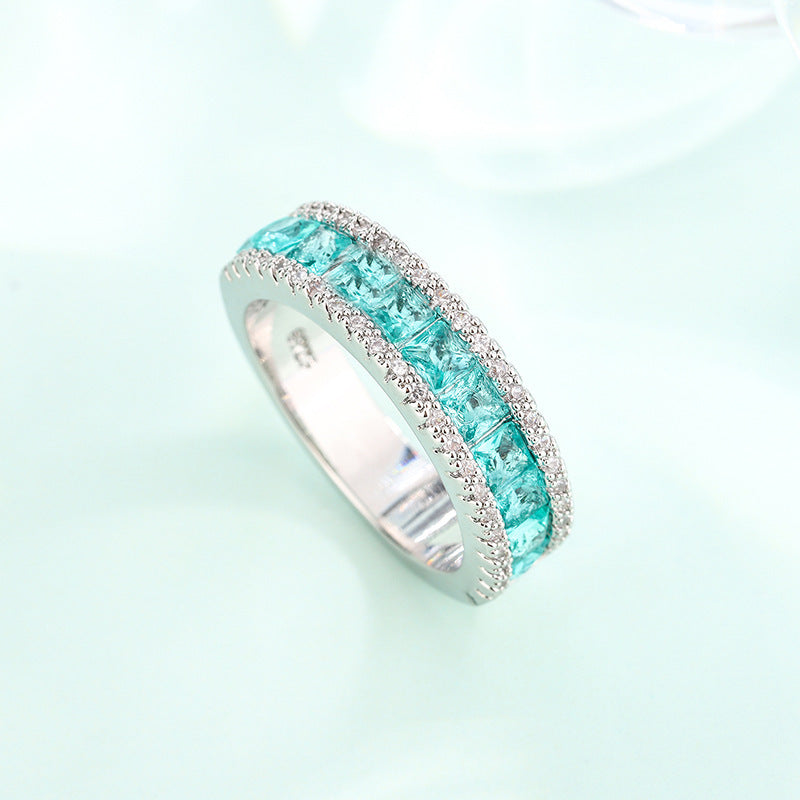 Emerald Zircon Ring