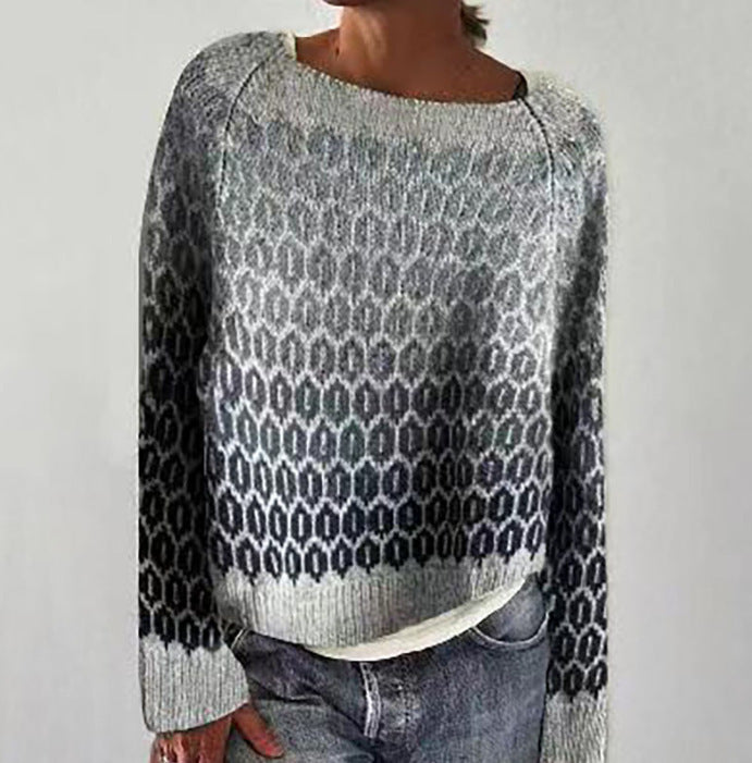 Women's Loose Multicolor Sweater