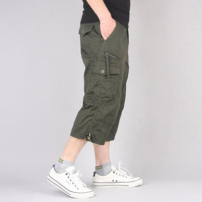 Men's Wide Cropped Pants