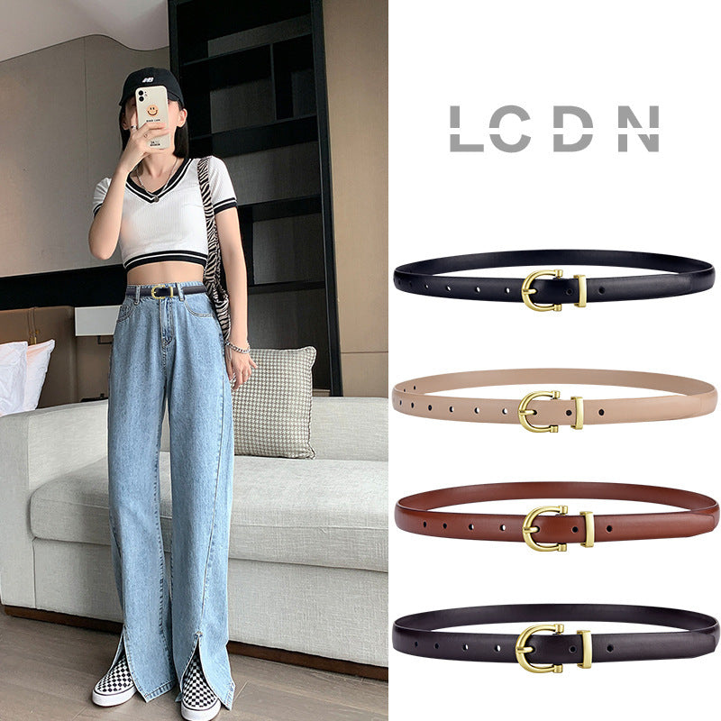 Women's Retro Simple Thin Belt