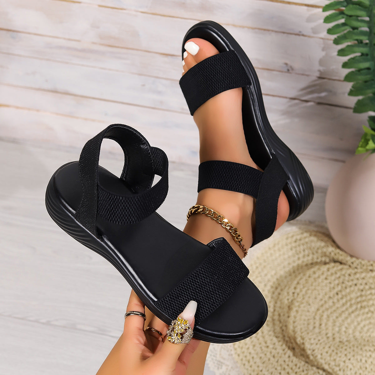 Women's Elastic Sandals