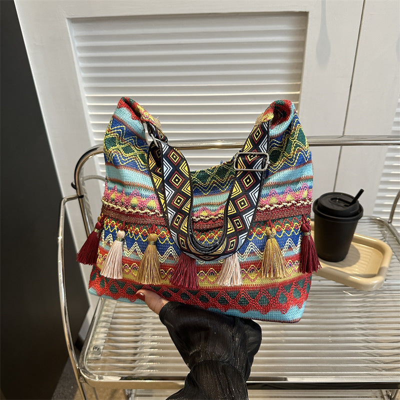 Ethnic Style Crossbody Bag