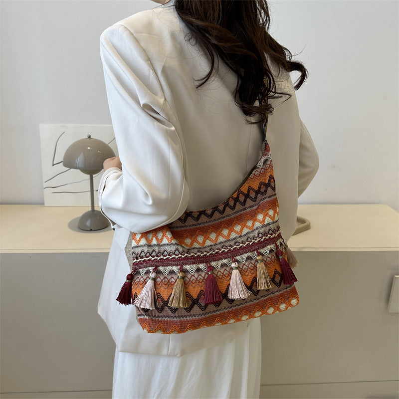 Ethnic Style Cross Body Bag