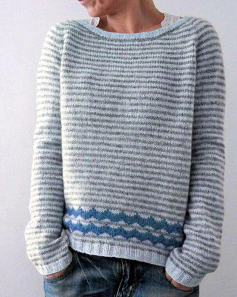 Women's Loose Multicolor Sweater