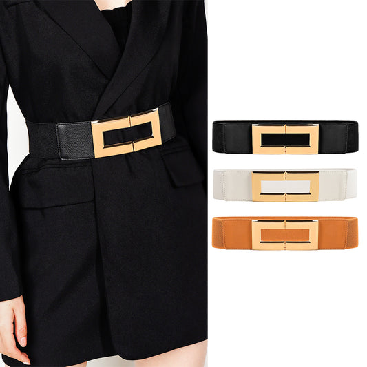 Women's Elastic Wide Belt