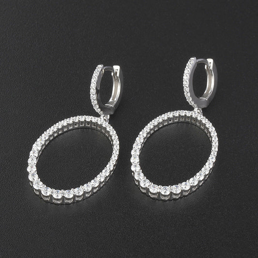 S925 Silver Zircon Earrings