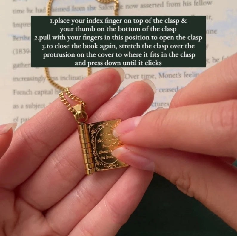 Book Lover Necklace