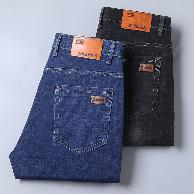 Men's Elastic Straight Jeans