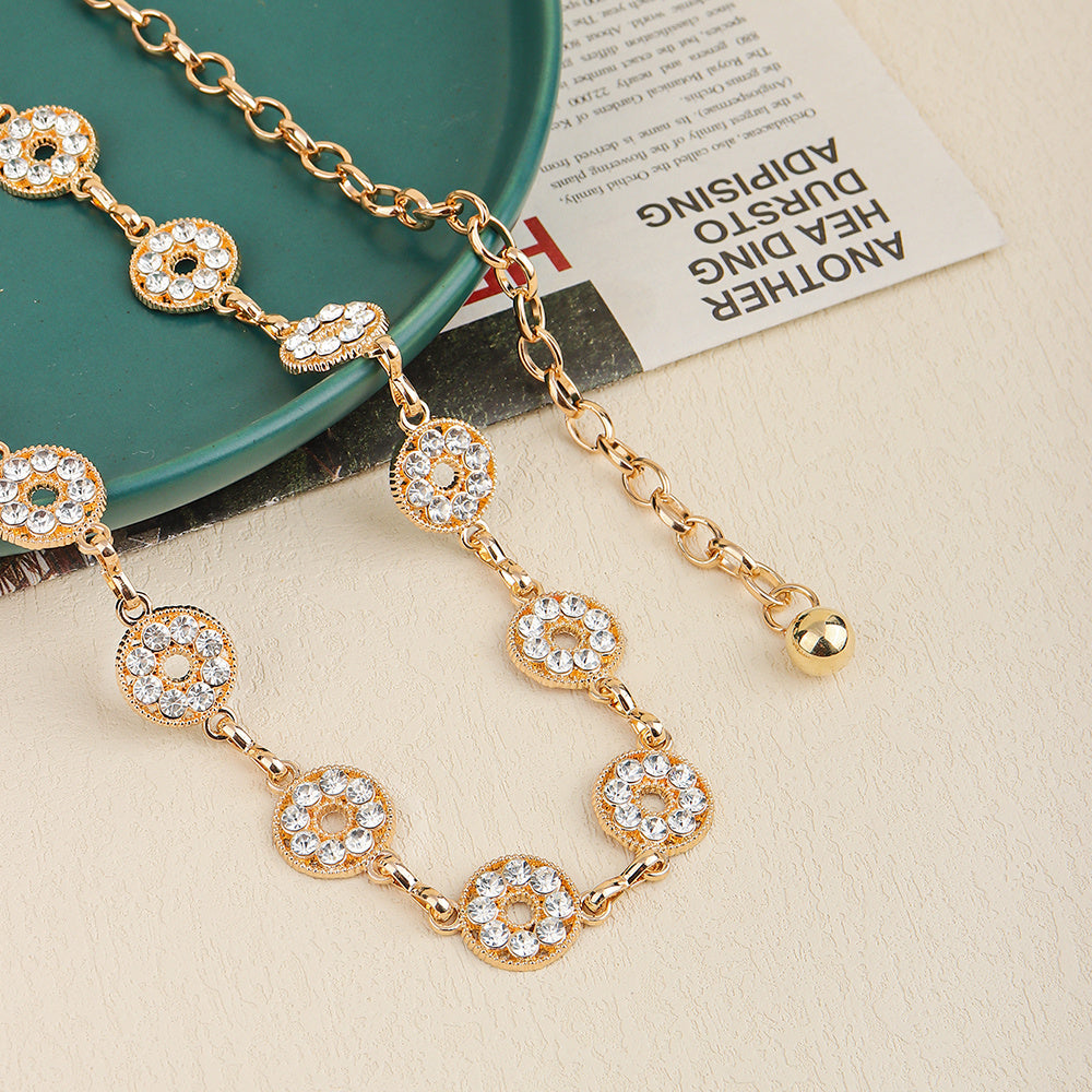 Women's Rhinestone Waist Chain