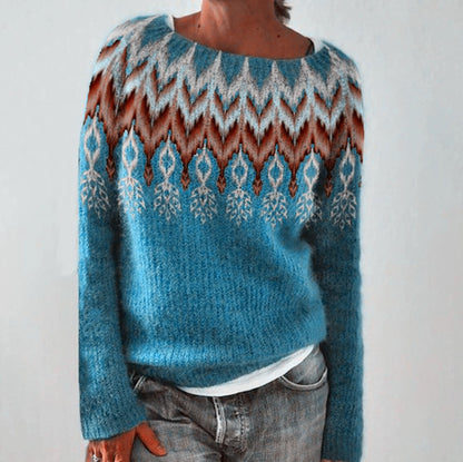 Women's Loose Multicolor Sweater