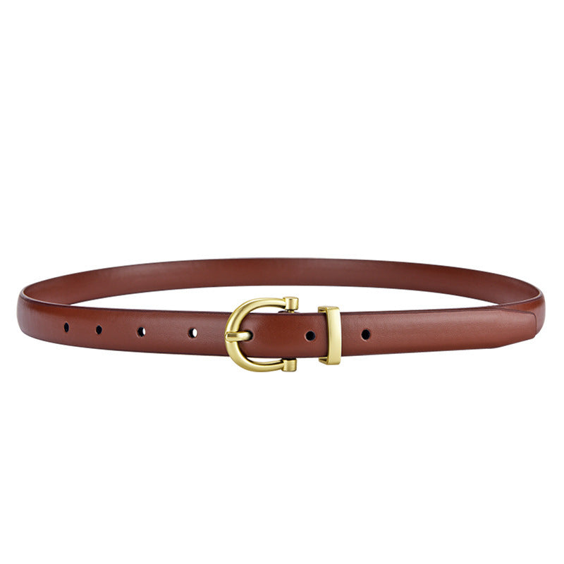 Women's Retro Simple Thin Belt